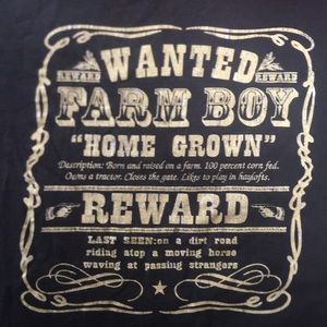 Wanted: farm boy T-shirt